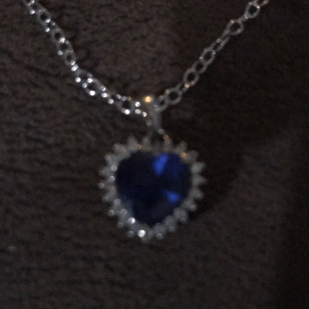 Heart Pendant W/ Diamond Accents Necklace